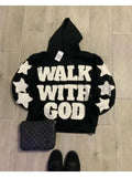 FOESCE American Fashion Embroidery Personality Flash Diamond Oversize Zipper Hoodie Men Y2K New Harajuku Gothic Casual Joker Sweatshirt