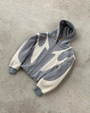 FOESCE American Fashion Embroidery Personality Flash Diamond Oversize Zipper Hoodie Men Y2K New Harajuku Gothic Casual Joker Sweatshirt