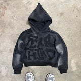 FOESCE American Fashion Embroidery Personality Flash Diamond Oversize Zipper Hoodie Men Y2K New Harajuku Gothic Casual Joker Sweatshirt