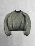 American Fashion Solid Knitted Sweater For Male O Neck Long Sleeve Oversized Pullover Jumpers Autumn Street Men's Baggy Knitwear