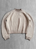 American Fashion Solid Knitted Sweater For Male O Neck Long Sleeve Oversized Pullover Jumpers Autumn Street Men's Baggy Knitwear