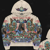 Foesce American Hoodie Y2K Clothes Gothic Hip Hop Retro Graphic Print Oversized Hoodie Sweatshirt Mens Womens Pullover Hoodie