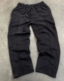 FOESCE American Retro Personalized Splicing Oversized Sweatpants Men Y2K Harajuku Casual Loose Knitted Pants Punk Street Trend Trousers