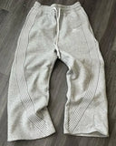 FOESCE American Retro Striped Knitted Pants Men Y2k Street Harajuku Trendy Brand Oversized Trousers Loose Casual Wide Leg Pants Women