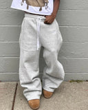FOESCE American Retro Striped Knitted Pants Men Y2k Street Harajuku Trendy Brand Oversized Trousers Loose Casual Wide Leg Pants Women