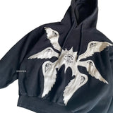 FOESCE American Vintage Harajuku High Street Eye Embroidered Men Hoodie Women Sports Shirt Y2K Casual Top streetwear hoodie