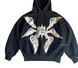 FOESCE American Vintage Harajuku High Street Eye Embroidered Men Hoodie Women Sports Shirt Y2K Casual Top streetwear hoodie