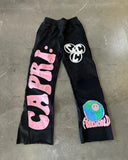 FOESCE American letter printing personalized street high street sweatpants high street ins trendy brand couple loose fashion trousers