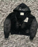 FOESCE Autumn And Winter New Fashion Letter Embroidery Patch Zipper Sweater Women Y2K Harajuku Retro Gothic Casual Joker Sports Sweater