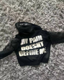FOESCE Autumn And Winter New Fashion Letter Embroidery Patch Zipper Sweater Women Y2K Harajuku Retro Gothic Casual Joker Sports Sweater