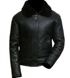 FOESCE Autumn and Winter Men's Artificial Fur Integrated Long Sleeve Jacket Coat