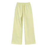 FOESCE Autumn and winter 2025 new splash ink white spray-dyed loose plus velvet joggers