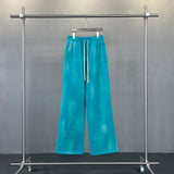 FOESCE Autumn and winter 2025 new splash ink white spray-dyed loose plus velvet joggers