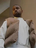 FOESCE Autumn men Kanye West with double-sided can wear pure cotton vest high quality solid color vest high street trend loose coat  XL
