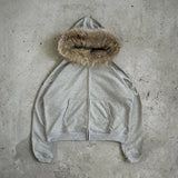 FOESCE Autumn\winter Black Zip Up Fur Patchwork Design Women Men Hoodies Fashion Warm Korean Style Sweatshirts Y2k Long Sleeved Unisex