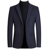 FOESCE BROWON Brand Business Casual Wool Blazer Men 2025 Autumn and Winter New Solid Men Blazer Regular Fit Long Sleeve Blazers for Men
