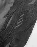 FOESCE Black Ripped Y2k Baggy Jeans Harajuku Hip Hop High Waist Denim Pants 2025 New Gothic Retro Jeans for Men Wide Leg Streetwear
