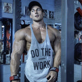FOESCE Brand Fitness Clothing Bodybuilding Singlets Tank Top Men Muscle Shirt Sportwear Vests Cotton Stringer Tops