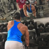 FOESCE Brand Fitness Clothing Bodybuilding Singlets Tank Top Men Muscle Shirt Sportwear Vests Cotton Stringer Tops