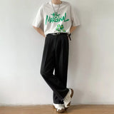 FOESCE Brown Black Suit Pants Men Slim Fit Fashion Social Mens Dress Pants Korean Casual Straight Pants Mens Office Formal Trousers