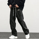 FOESCE Casual Cotton Cargo Pants For Men, Men's Loose Cargo Pants With Side Pockets, Long Pants Trousers For Street Everyday Jogger Out