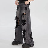 FOESCE Clothing Length: Regular Vintage Baggy Pants Mens Fashion Jeans Autumn Wear Casual Style Daily Wear Non Stretch