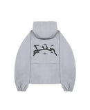 FOESCE Divin Vintage Washed Jacket Y2K Zipper Hoodie Mens Rock Hip Hop Retro Embroidery Oversized Hoodie Sweatshirt Zipper Jacket Coats