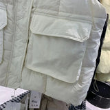 FOESCE Down Cotton Vest Women Winter Warm Waistcoats Ladies Oversize Sleeveless Jackets Elegant Autumn Korean Windproof Warm Waistcoat