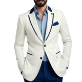 FOESCE Elegant Suits for Men Single Breasted Notch Lapel Slim Fit Male Clothing 2 Piece Jacket Pants Full Sets Costume Homme Terno 2025