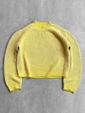 FOESCE Fashion Solid Knitted Sweater for Male Neck Long Sleeve Oversized Pullover Jumpers Autumn Street Men Clothes Baggy Knitwear Tops
