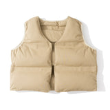 FOESCE Frog drift New Fashion Street Kanye West DONDA Double sided wearable short cotton jacket Sleeveless Cotton padded Down vest men