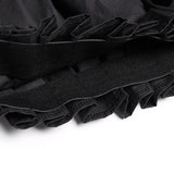 FOESCE Gothic Pleated Lantern Culottes Streetwear Y2k Dark Style Japanese Harajuku Style Hakama Samurai Pants Men'S Clothing Unisex
