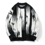 FOESCE Gothic Vintage Sweater Pullover Men Hip Hop Harajuku Sweater Y2k Clothes Knitted Sweather 2025 Couple Sweater