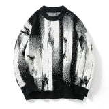 FOESCE Gothic Vintage Sweater Pullover Men Hip Hop Harajuku Sweater Y2k Clothes Knitted Sweather 2025 Couple Sweater