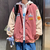 FOESCE Spring and autumn corduroy jacket men's ins tide brand Harajuku style Korean style versatile handsome loose Baseball Jacket