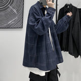 FOESCE Long Sleeve Plaid Shirt Men's casual Shirt high quality shirts men clothing japanese streetwear fashion The new listing 2025