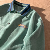 Foesce Retro POLO Collar Bat Sleeve Jacket Women Oversized Corduroy Buttons Up Outerwear New Spring Coat Harajuku Teens Clothes