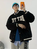 FOESCE Les Shuai t Lin wanwan winter baseball collar cotton jacket men's and women's loose couple work clothes cotton jacket Baseball