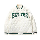 FOESCE Les Shuai t Lin wanwan winter baseball collar cotton jacket men's and women's loose couple work clothes cotton jacket Baseball