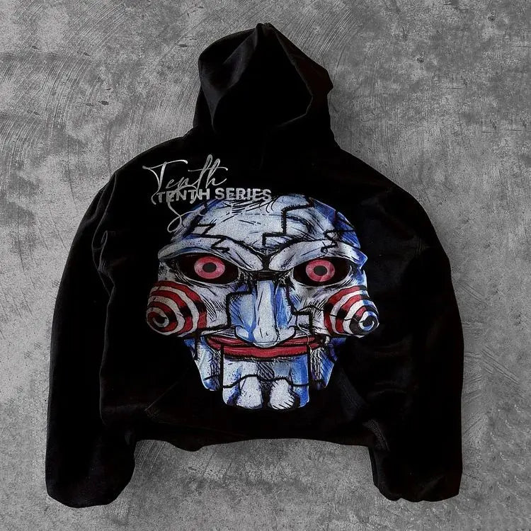 FOESCE Harajuku Oversized Letter Hoodies Women Streetwear High Quality Hoodie Vintage High Street Sweatshirt Goth Y2k Men Clothing