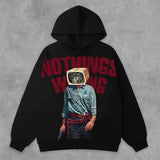 FOESCE Harajuku Oversized Letter Hoodies Women Streetwear High Quality Hoodie Vintage High Street Sweatshirt Goth Y2k Men Clothing
