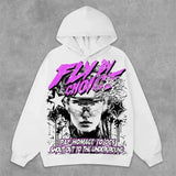 FOESCE Harajuku Oversized Letter Hoodies Women Streetwear High Quality Hoodie Vintage High Street Sweatshirt Goth Y2k Men Clothing