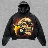 FOESCE Harajuku Oversized Letter Hoodies Women Streetwear High Quality Hoodie Vintage High Street Sweatshirt Goth Y2k Men Clothing