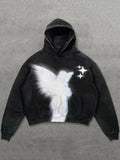 FOESCE Harajuku Oversized Letter Hoodies Women Streetwear High Quality Hoodie Vintage High Street Sweatshirt Goth Y2k Men Clothing