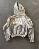 FOESCE Harajuku Oversized Street Vintage Streetwear God heals Painting Printed Hoodies Women Sweatshirt 2025 New Y2k Tops Men Clothing