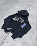 Harajuku Sportswear Mens Nazca Zipper Printed Hoodie Sportswear Mens Oversized Y2k Top Hoodie Street Wear Gothic Fashion