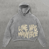 FOESCE Harajuku Stylish Retro Skull Print hoodies women graphic American y2k top oversized hoodie Couples streetwear goth women clothes