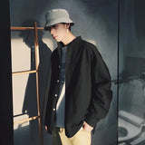 FOESCE Spring and autumn new pure color shirt, men's loose long sleeve shirt, Korean fashion, spring clothes, cool casual and versatile