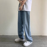 FOESCE Summer thin men jeans men's fashion famous brand versatile loose straight Summer pants clothes streetwear hiphop denim Hot Sale