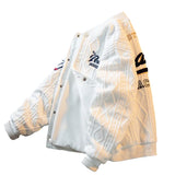FOESCE Heavy Retro American Vibe Style Baseball Jacket Men 2025 Winter Trendy Brand Bomber Jacket Winter Wear Jackets  Coats